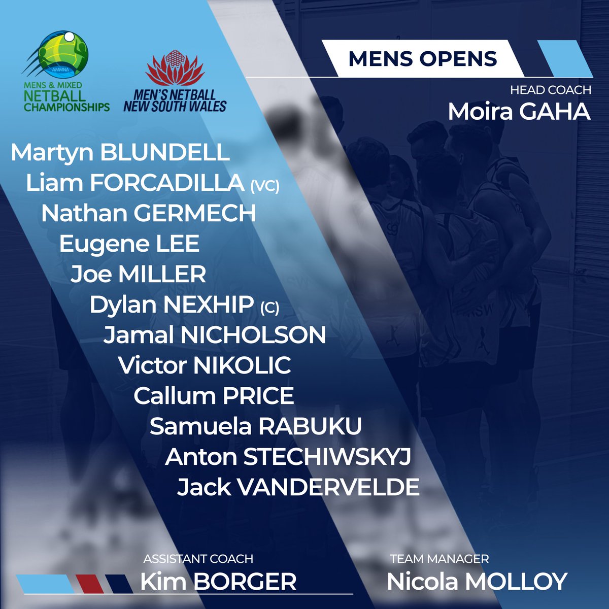 NSW MEN'S OPEN
Heading to Perth to defend their Championship title from April 9th.

#ammnachamps2023 #mensnetballnsw #mensnetball #netball #perth