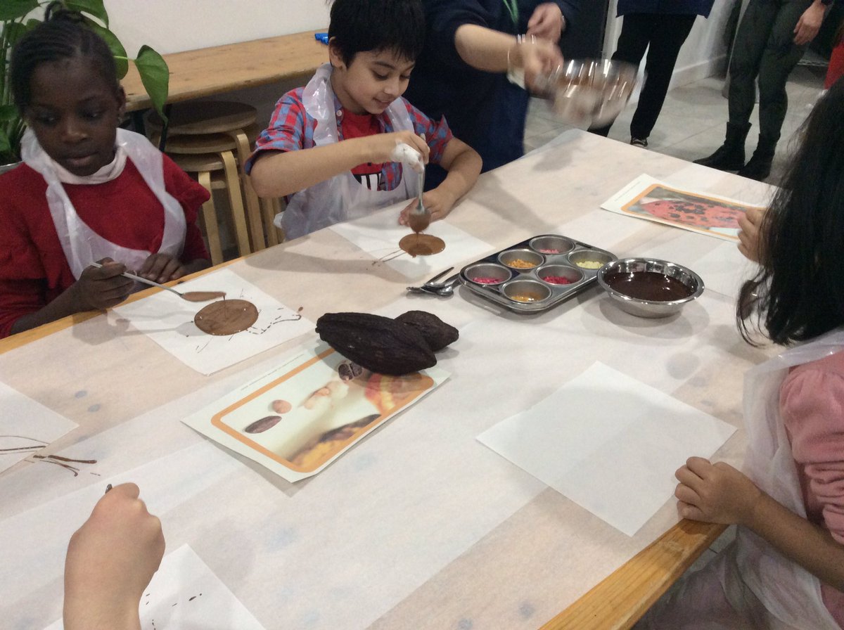 We enjoyed our Chocolate Workshop very much! We recapped on who first used chocolate and them had a chance to design! Yum!