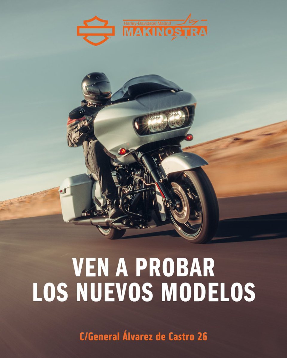 MakinostraHD's tweet photo. ¿Te encanta Harley-Davidson? Entonces no puedes perderte el Open Days que se celebra en nuestro concesionario oficial de H-D Makinostra los días 24 y 25 de marzo.

Apúntate de manera gratuita en nuestras pruebas de conducción https://t.co/Iw6NHJ9GEk https://t.co/l8elOfLhPD