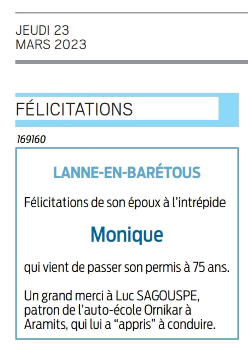 FestivaldeSiros's tweet photo. Félicitations Monique !
Vous n'avez plus aucune excuse, vous viendrez participer au @FestivaldeSiros les 22, 23 et 24 septembre 2023 https://t.co/mjUdtpIOkw