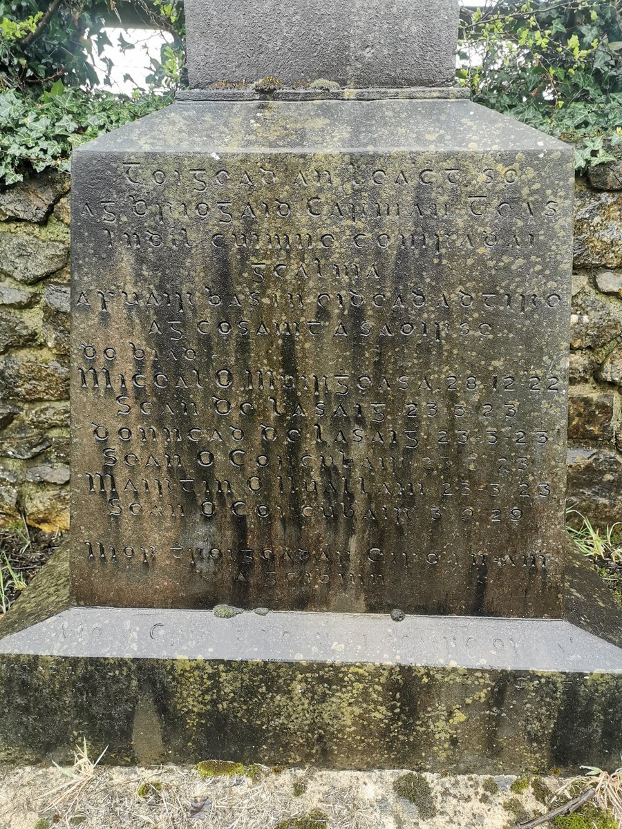 #OnThisDay  in 1923 four anti-treaty IRA men Denis Lacey, John Lacy, John O Connor and Martin Nolan were shot dead by National Army troops whom came across them searching for irregulars following  an ambush nearby at Kyle Cross. The incident is known as the Crory Lane ambush