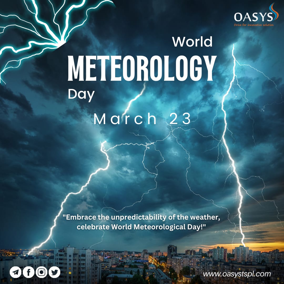 Today we celebrate World Meteorology Day, a day dedicated to recognizing the importance of weather and climate information for society and the economy.
 #WorldMeteorologyDay #WeatherForecasting #ClimateInformation #Meteorology #Safety #Informed #Appreciation #WeatherScience