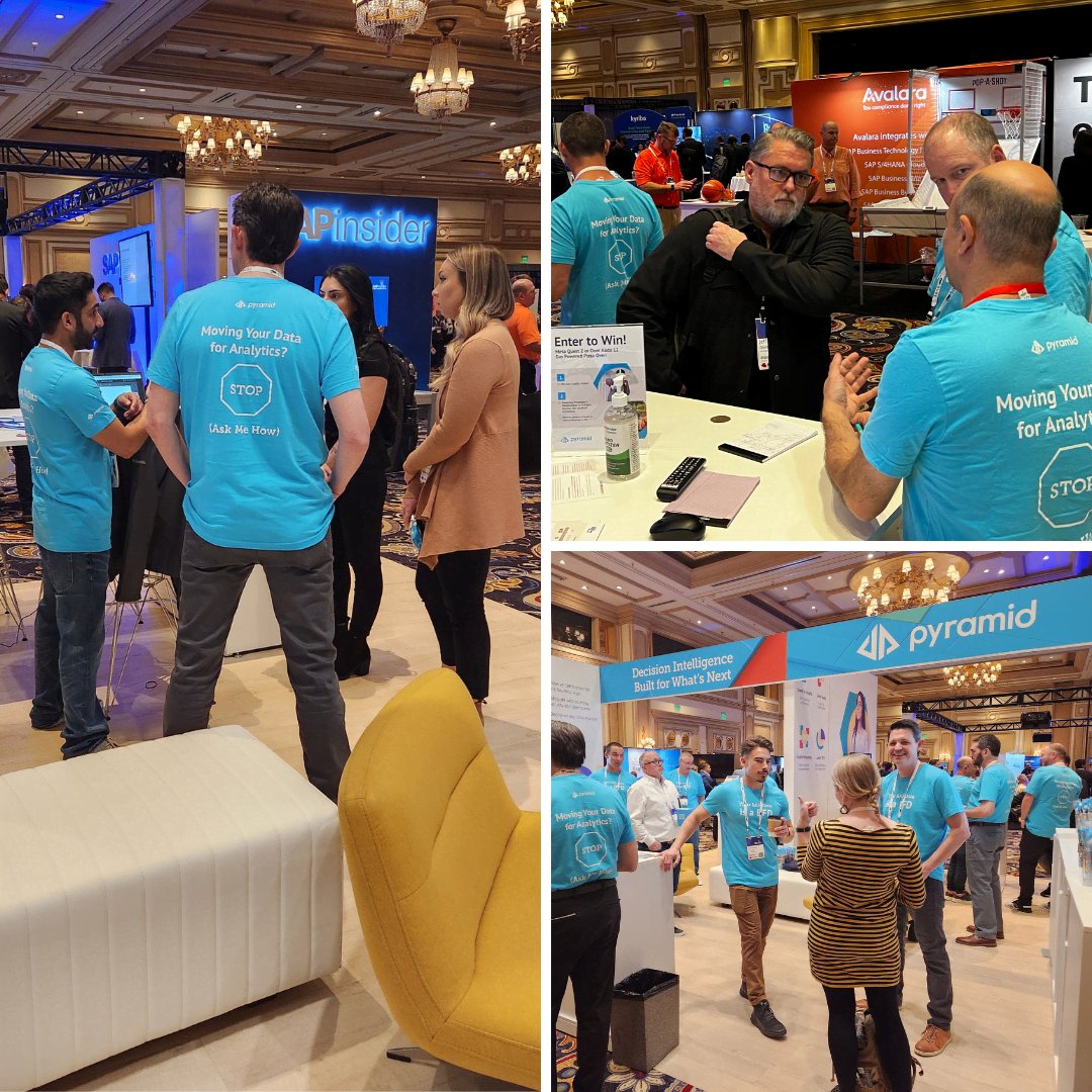 We're thrilled to be here at #SAPinsider2023! 

Speak with our team as we is showcase our latest updates that will revolutionize the industry. 

Swing by our booth to meet our experts and learn how we can help you take your business to new heights.

pyramid-analytics.shp.so/l/lfowcp …