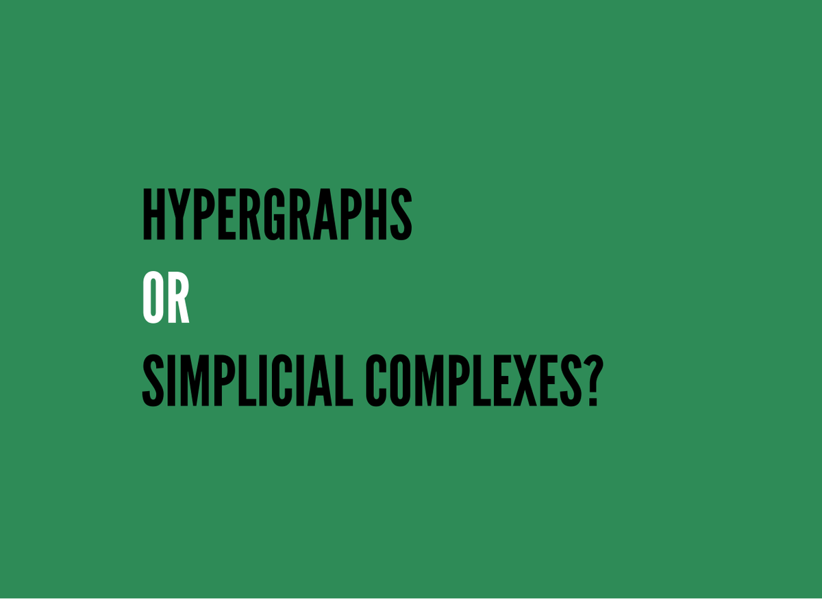maximelca's tweet image. Hypergraphs or simplicial complexes?

Our answer: the choice matters, because
&quot;Higher-order interactions shape collective dynamics differently in hypergraphs and simplicial complexes&quot;

Fun collab w/ @YuanzhaoZhang @fede7j
Out in @NatureComms
nature.com/articles/s4146…
⬇️ For details
