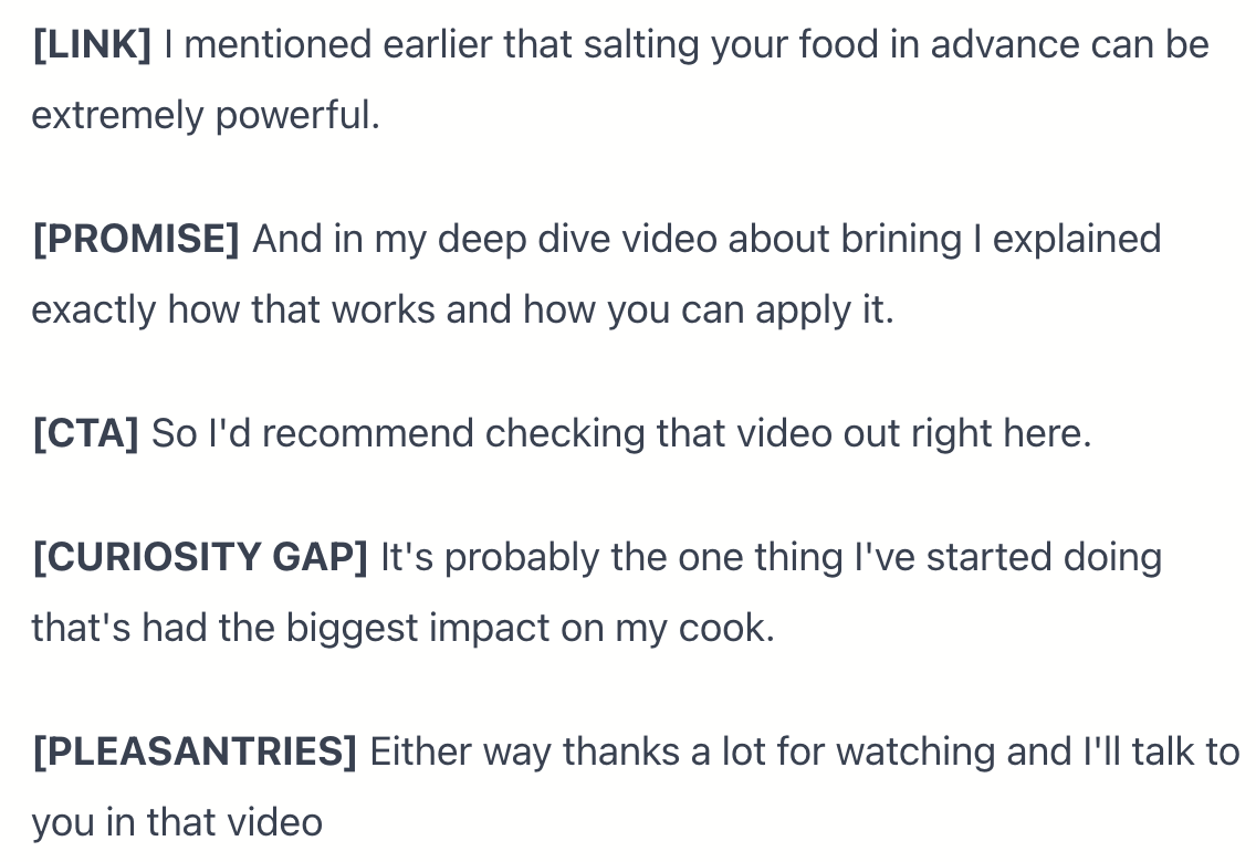 GeorgeBlackman_'s tweet photo. First, let's break down the PURPOSE of each sentence.

1/ Link - Relates the upcoming CTA to the current video.
2/ Promise - WHAT will they see if they click?
3/ CTA - Telling them to click.
4/ Curiosity gap - WHY should they click?
5/ Pleasantries - To be pleasant. https://t.co/1uORyXKDei