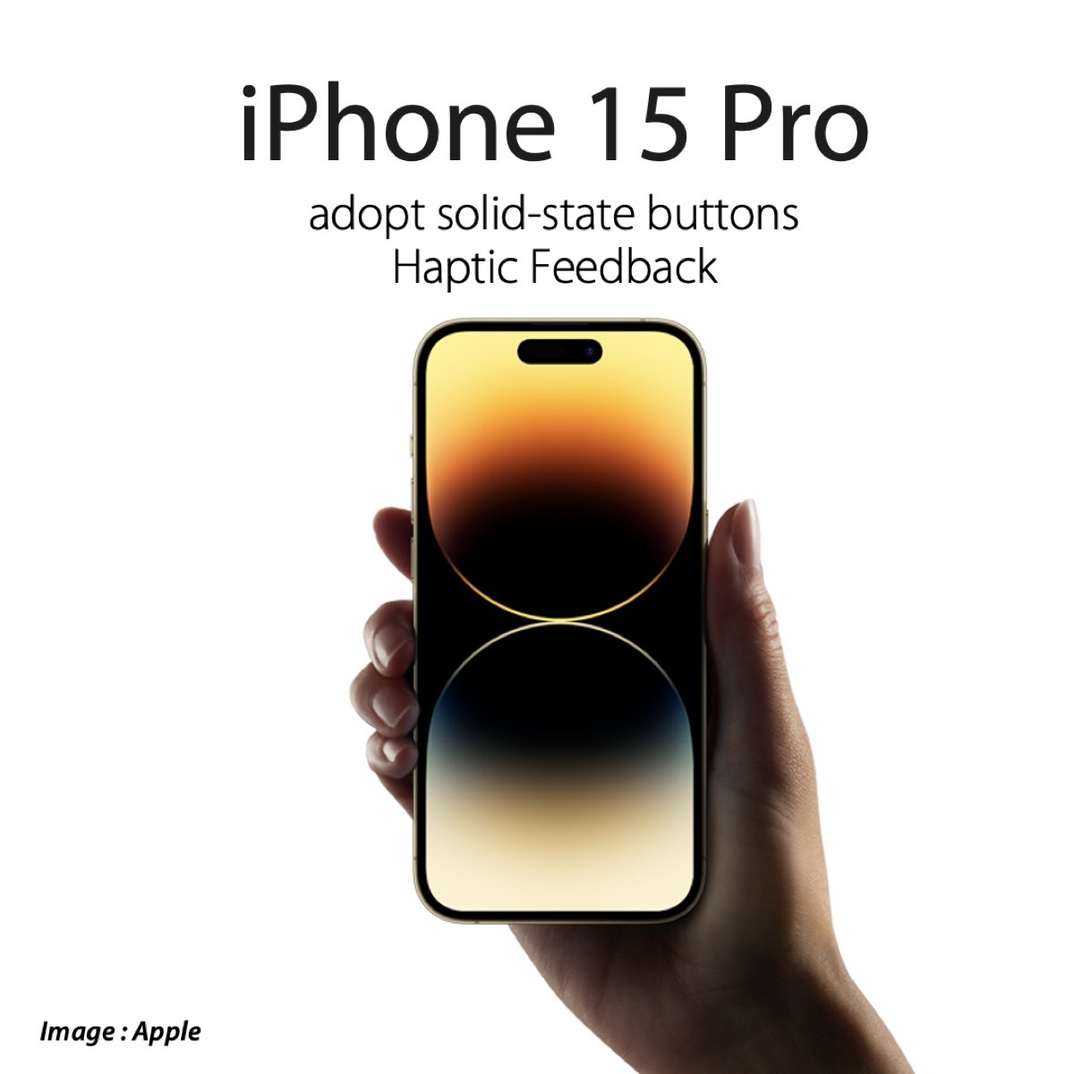 iPhoneMania_jp's tweet photo. #IPhone15 Proの感圧式ボタン、コスト高なのに搭載する理由は使い勝手向上か - https://t.co/TykhEgli65 #新機能 #IPhone #スペック #ForceTouch #3DTouch https://t.co/QXRfZCLPTa