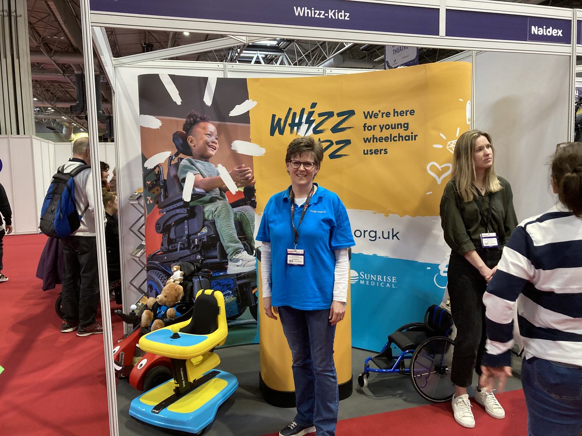 catharinebrown's tweet photo. It was great to visit #Naidex yesterday and thank you to our partners ⁦@WhizzKidz⁩ for featuring #Wizzybug - and thank you to the wonderful Lucy for representing ⁦@DesignabilityUK⁩ there! https://t.co/yKjvTkZwUA