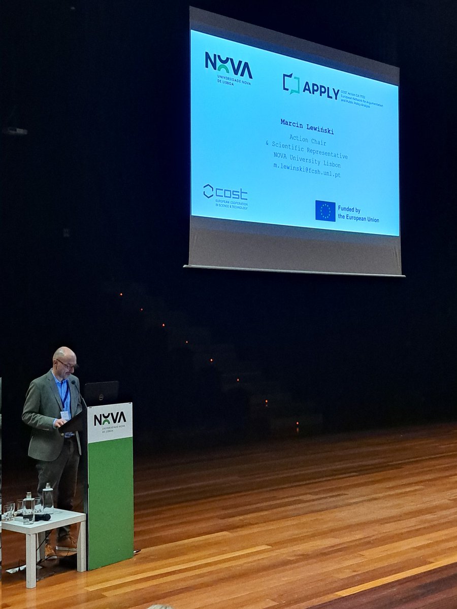 MarisaBorges06's tweet photo. Today we celebrate all the achievements of #COST Action #APPLY at @nova_fcsh. APPLY is  the European Network for Argumentation and Public Policy Analysis and in the last 4 years a lot has happenned and a lot was achieved! Happy to be here! https://t.co/z8ic6SievJ
