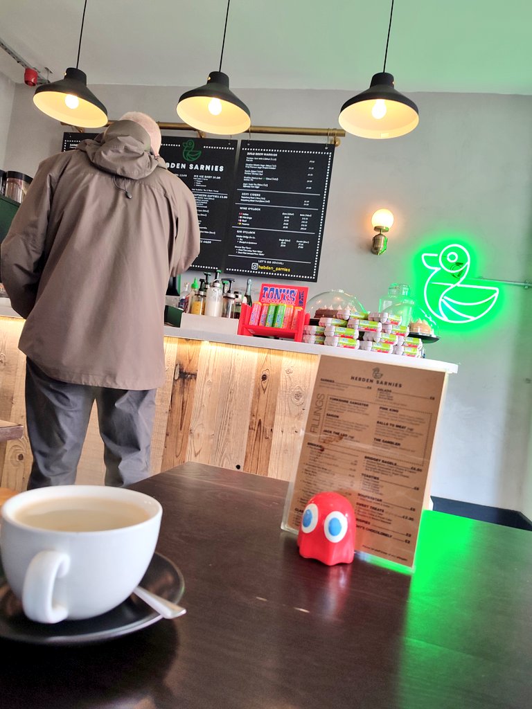 Firesnapper999's tweet photo. Arrival in #HebdenBridge... Another leg rest stop & #DecaffResus at #HebdenSarnies https://t.co/twXAuOLo6W
