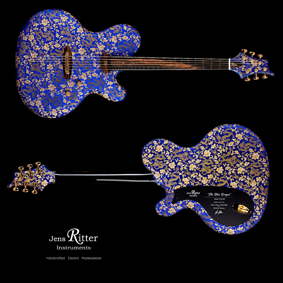 JensRitter's tweet photo. The Blue Dragon n° 12 of 25 has just arrived at its new home.
More about this Limited Edition series: https://t.co/mO6v3u9gId

#electricguitar 
#guitarcollection 
#jensritterinstruments https://t.co/BCw79RmaPJ