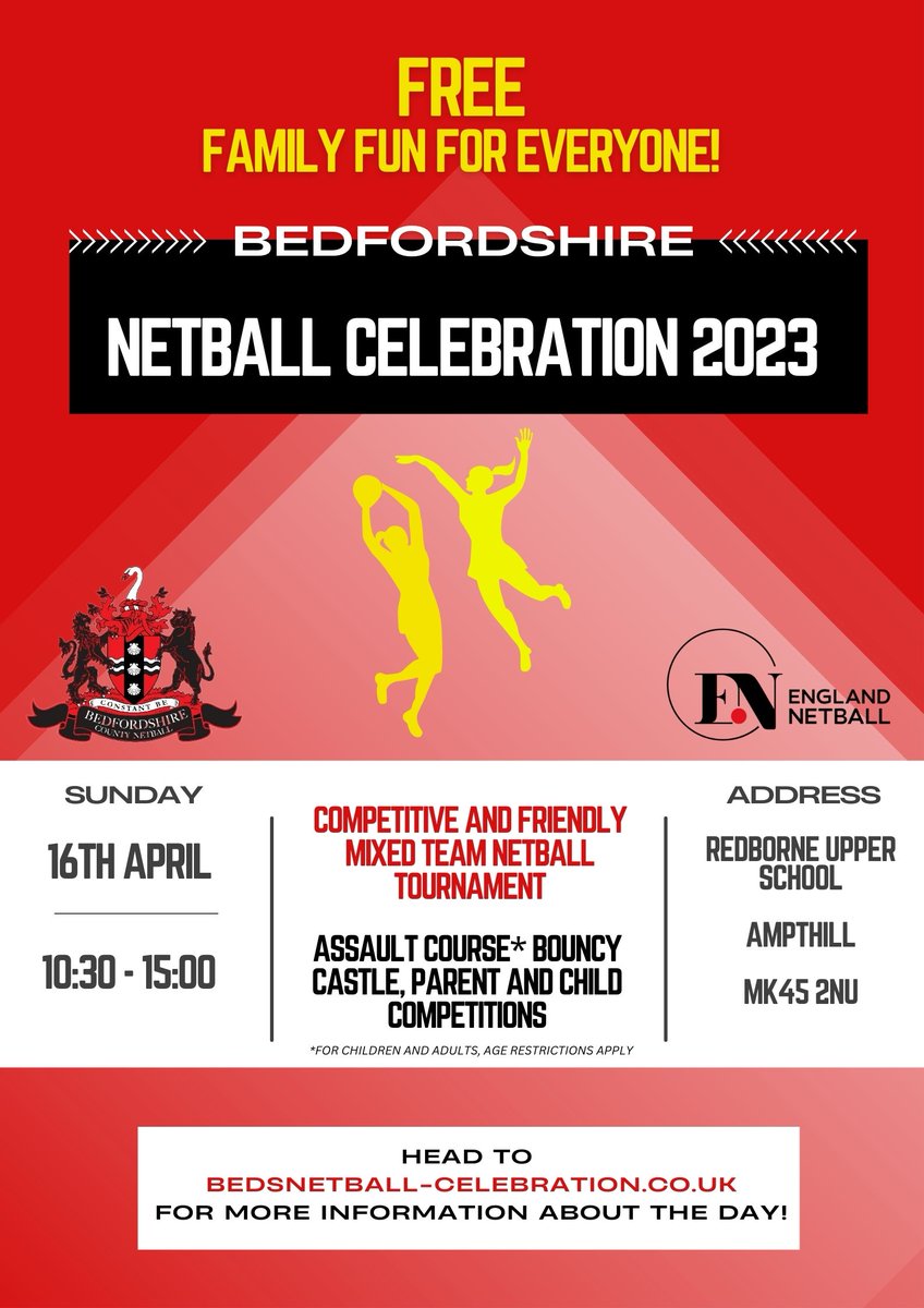 Bedfordshire County Netball tweet media
