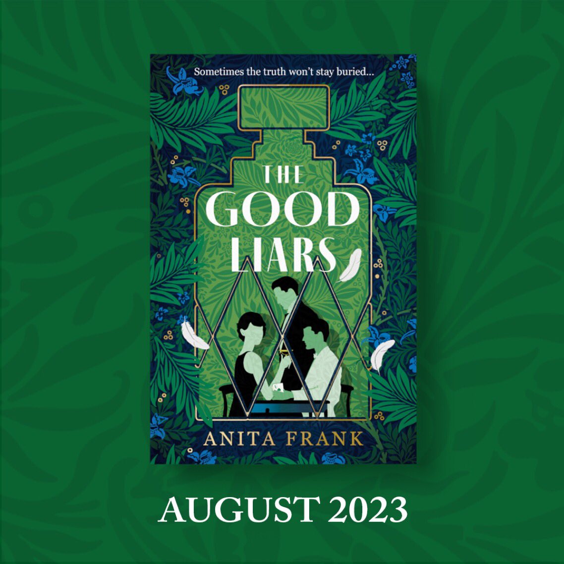 Ajes74's tweet photo. I’m so excited to be able to share the GORGEOUS cover for my new book #TheGoodLiars, which is out on 17th August. The First World War casts a long shadow over this 1920s murder mystery in which lies abound and the truth is in short supply…
https://t.co/ykPWhckFjd https://t.co/O0cix4Aw3M