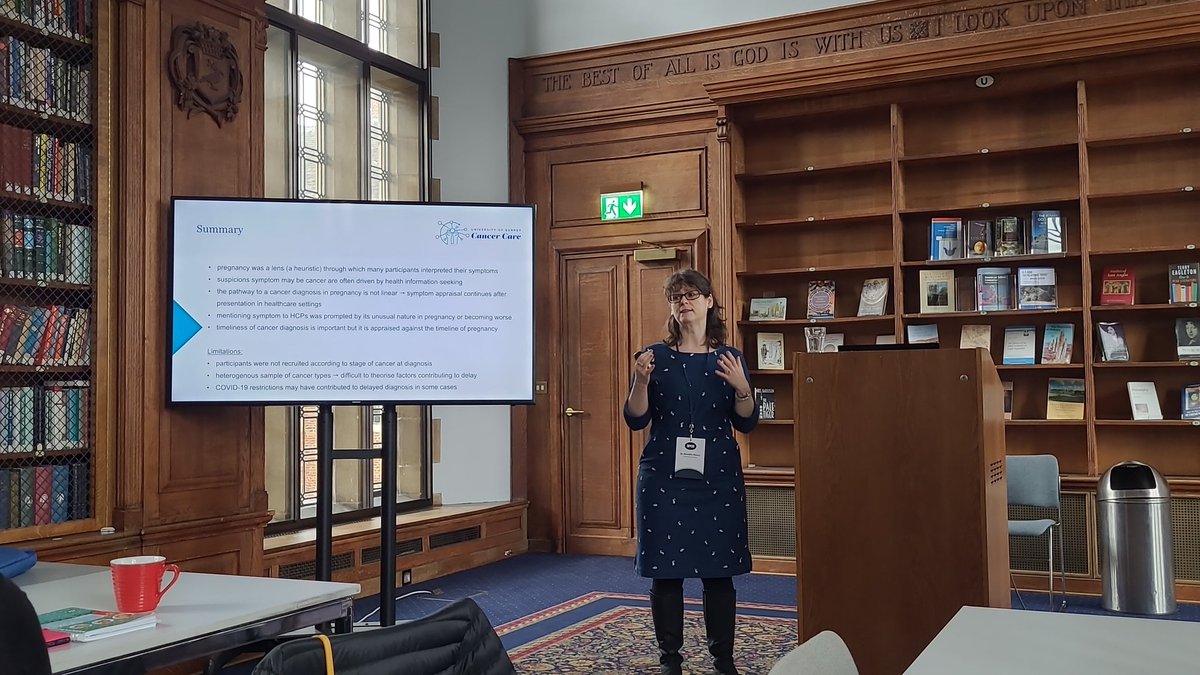 Jo_WallerPhD's tweet image. Fascinating talk by @AfroditaMarcu about how pregnancy affects the interpretation of cancer symptoms #BPOS2023  @CancerAtSurrey