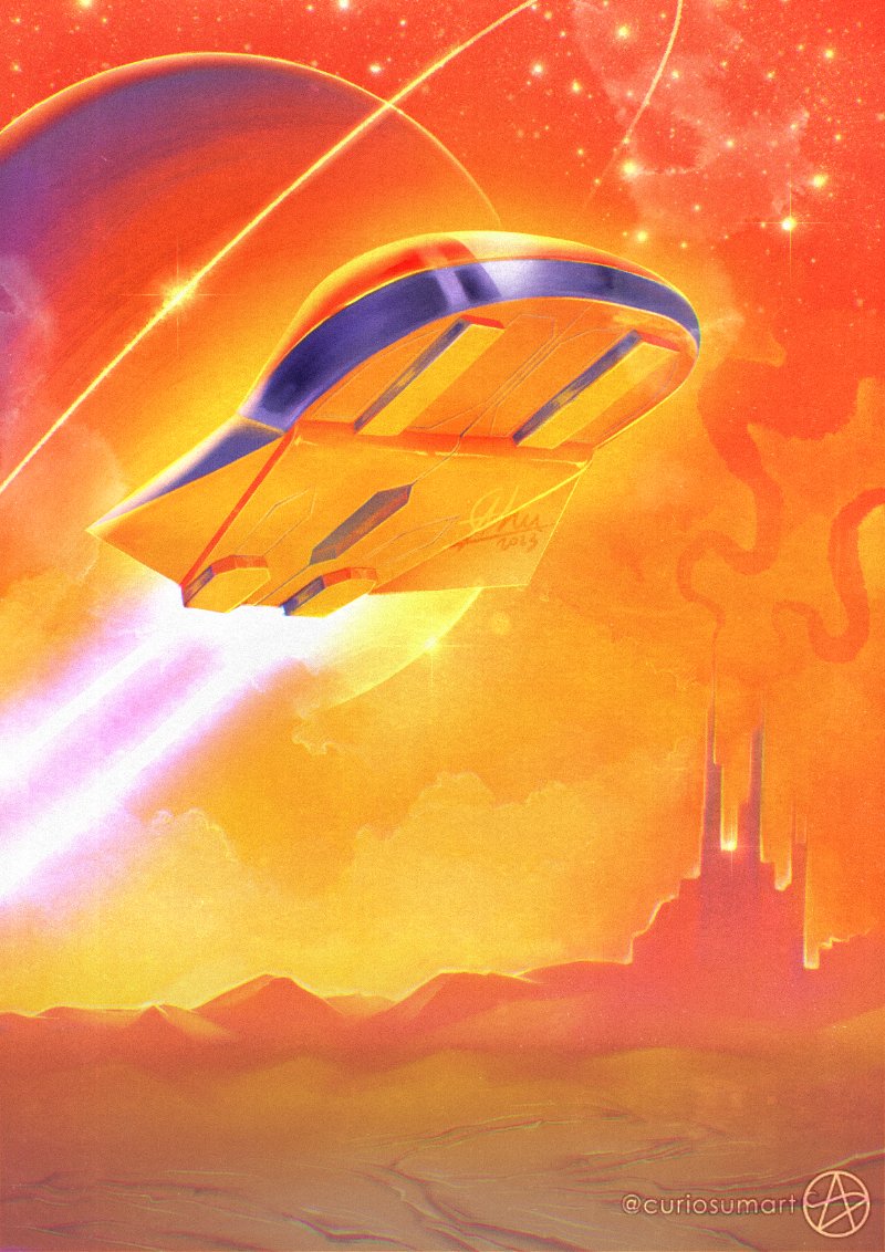One of the recent artworks for my secret Big Project👀 I almost gave up on it but I gave it another try a while ago and I'm happy with the outcome now. What do you think it's gonna be?
#digitalart #retroscifi #secretproject