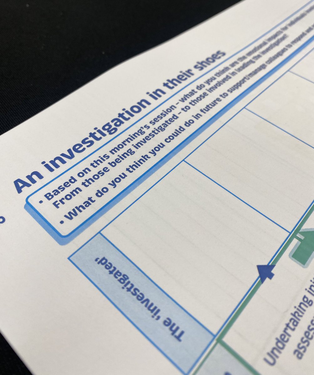 <a href="/cooperaj/">Andrew Cooper</a> introduces an ‘investigation in their shoes’ to encourage delegates to consider not only the emotional impact on those being investigated, but also those involved in running the process. #reducingharm
