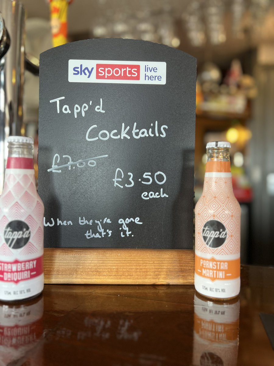The Stag (@stagwalmer) on Twitter photo Everyone loves a deal 🥰
Come in whilst stocks last <a href="/tappdcocktails/">Tapp’d Cocktails</a>
#lovedealwalmer #stagwalmer #cocktails #pubwithaview Everyone loves a deal 🥰
Come in whilst stocks last <a href="/tappdcocktails/">Tapp’d Cocktails</a>
#lovedealwalmer #stagwalmer #cocktails #pubwithaview