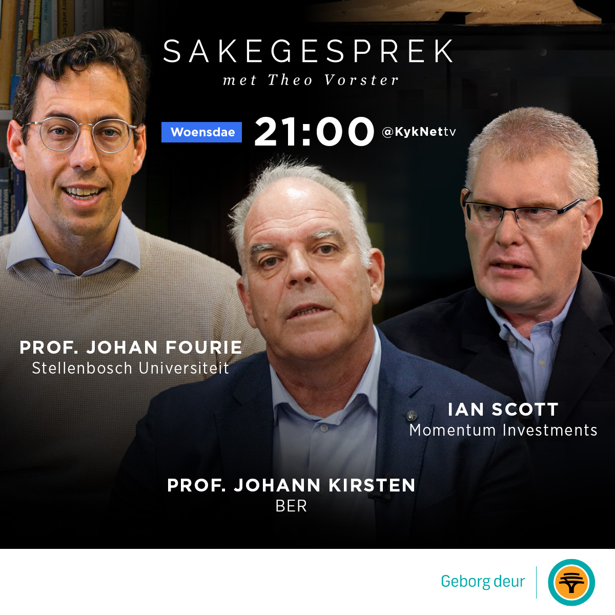 Sakegesprek_'s tweet photo. Indien jy dit misgeloop het, is hierdie week se episode van “Sakegesprek met Theo Vorster” ook beskikbaar op Catch Up en die DStv App, met heruitsendings op Donderdae, Vrydae en Saterdae.
Sakegesprek met Theo Vorster, geborg deur FNB.
In samewerking met Momentum Investments. https://t.co/sbfWZxNb7u