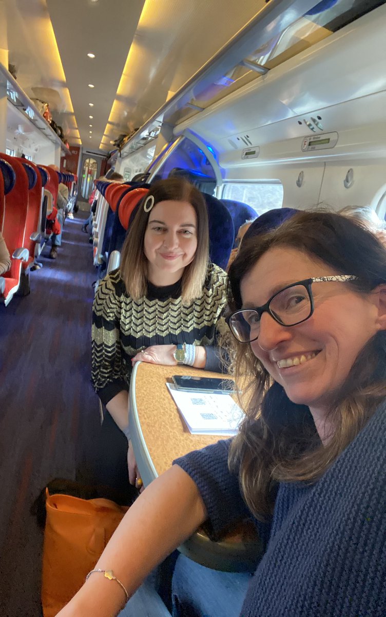 unistrathlean's tweet photo. Tonight’s the night! Emma & Susan are en route to Manchester to represent @UniStrathLibIT & @unistrathlean at the Smarter Working Live awards! Keep your fingers crossed for a win! #SWL23 https://t.co/zb4GqlPfD5