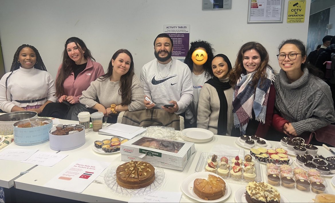 Massive success during our charity bake sale this week. We raised a total of £550 during our lunch break! 🎉 All proceeds will be donated to the earthquake victims in Turkiye &amp; Syria. Thank you to all my <a href="/UoSPsychD/">Clinical Psychology at Surrey</a> colleagues! 🧁