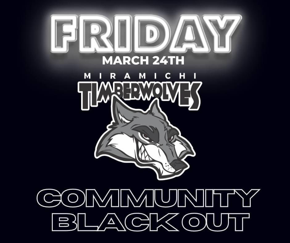 We are challenging you to a ‘Community Blackout’ on Friday. #Miramichi #DefendTheDen