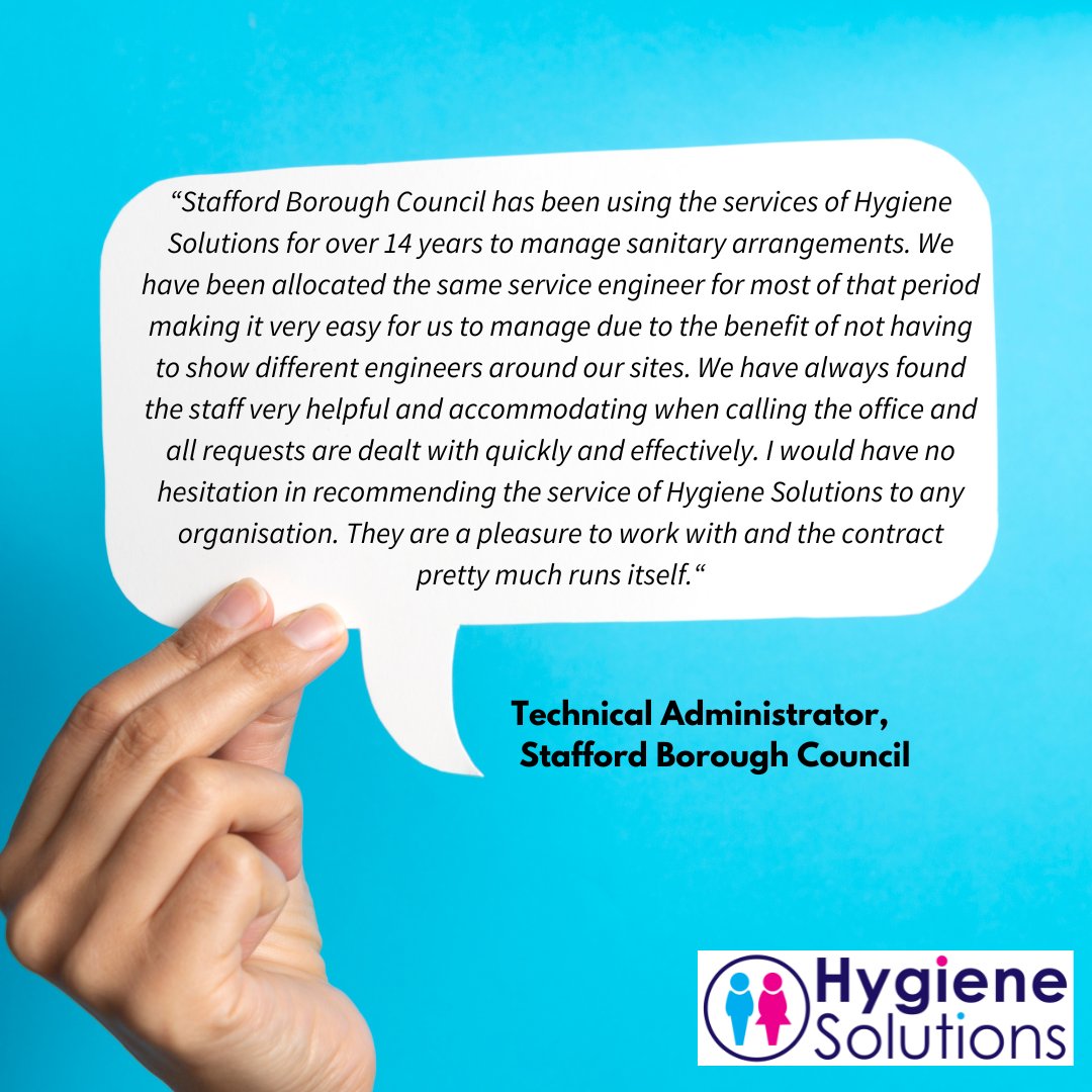 HygieneSol's tweet photo. We work with our customers for the long term. By offering a reliable and good quality service, our customers are happy and choose to work with us year after year.

If your supplier isn't up to scratch, why not give us a try? We can provide you with a free no-obligation quote. https://t.co/6QUTQ1n8A1