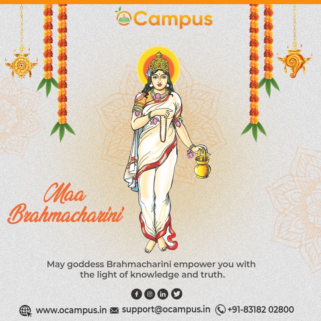 ocampusapp's tweet photo. On the occasion of second day of Navratri, let us thank goddess Brahmacharini for her love and blessings.
Warm greetings on this auspicious day to everyone.
#ocampus #schoolerp #schoolmanagementsystem #schoolerpsoftware #school #learnings #education #talents #software #IT https://t.co/YQvmDOLx5e