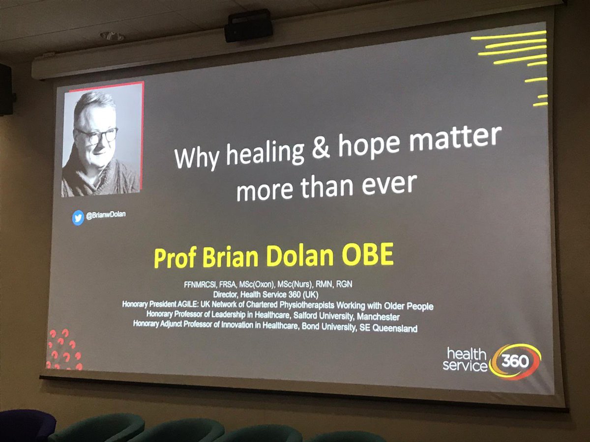 Professor Brian Dolan OBE inspired the Defence Nursing Conference with innovations and a model for leadership of compassion, attitude, resilience and engagement - world class work for making the most of precious patient time.