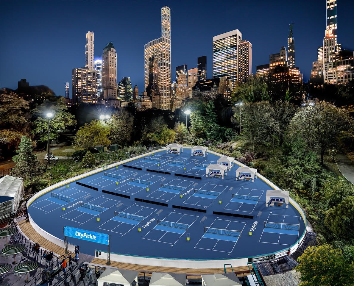 AmandaGordon's tweet photo. #Pickleball is bouncing into @WollmanRink starting April 7. I did some legwork and have some exclusive details you can find on @TheTerminal. For now, behold the transformation about to happen! https://t.co/SpDDhnsSB9