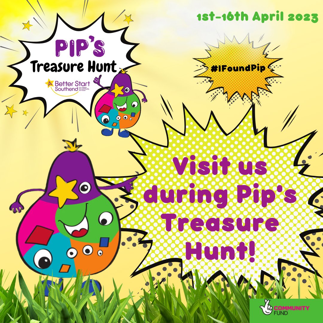 Are you looking for something fun and FREE to do over the school holidays? 
Pip's Treasure Hunt created by @ABSSouthend is LIVE and we are one of the locations!

Download the app here: en.actionbound.com/bound/pipstrea… 

Good luck!

#IFoundPip #ABetterStartSouthend