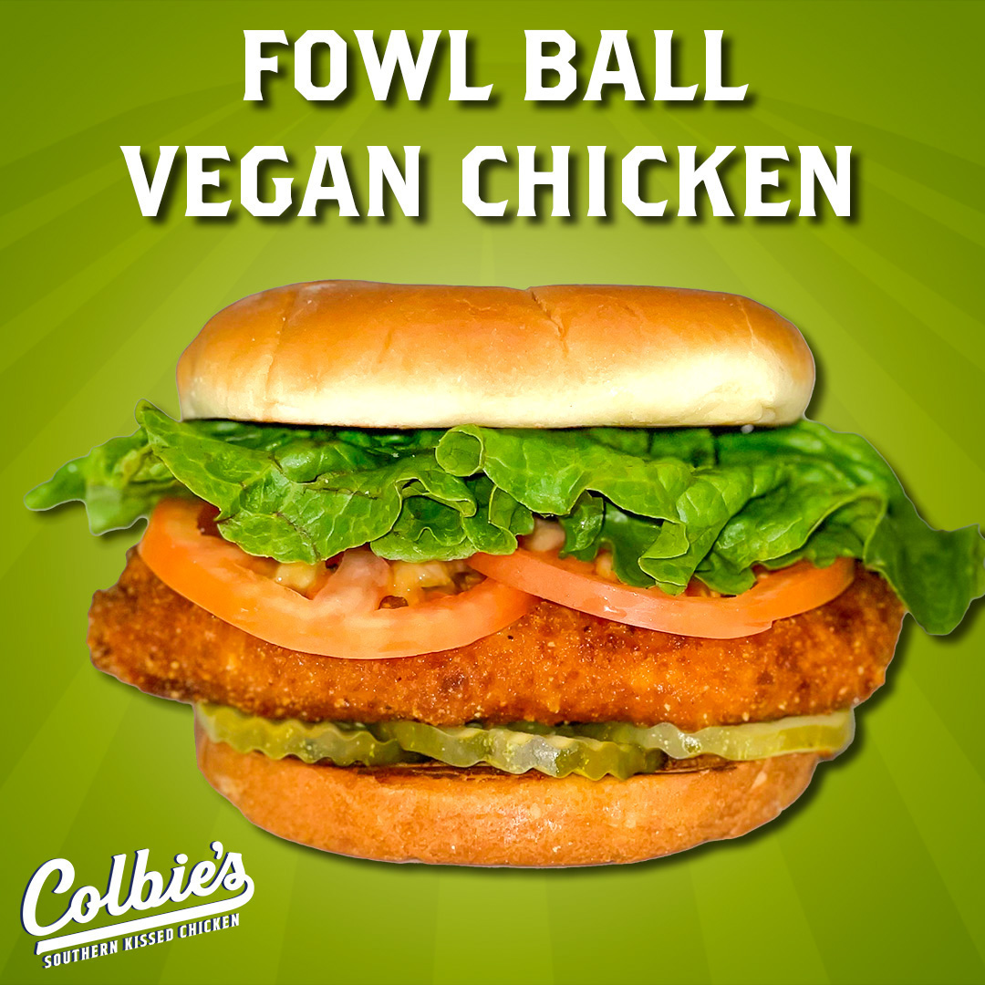 EatAtColbies's tweet photo. For everyone looking for DELICIOUS Vegan options, behold our seriously perfect Fowl Ball VEGAN Chicken! 💋🐔

You can't tell it's not Chicken!! 👏👏

💻 https://t.co/V6bWcKN4p0

#Colbies #EatAtColbies #Vegan #VeganChicken #SouthernKissed https://t.co/OhKAb4nOrV