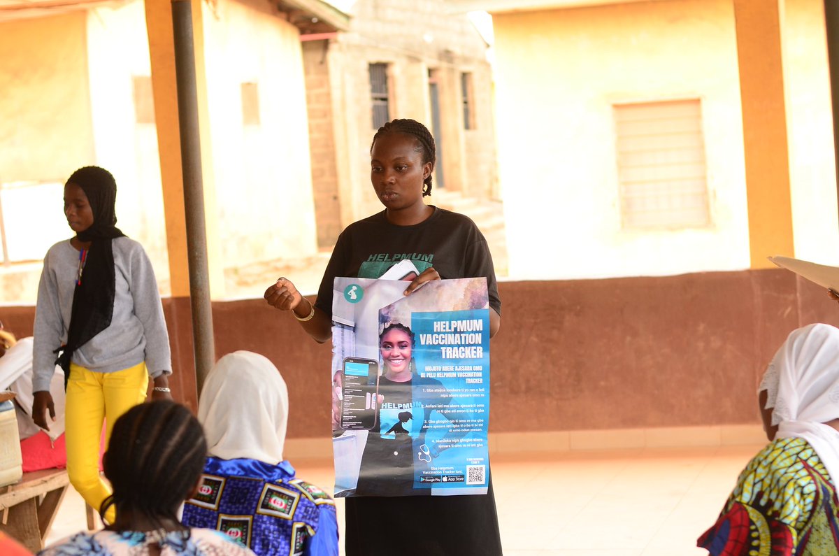 helpmum_ng's tweet photo. Childhood vaccinations are one of the most important public health measures we can take to protect our children. Vaccines can prevent diseases like measles, hepatitis, polio, etc. The HelpMum vaccination tracker is an innovative tool created to help parents and health professionals track and monitor children’s vaccination and put an end to vaccine-related deaths.

Our vaccination drive this week involved introducing health workers and nursing mothers at Kumapayi, Olode, Kajorepo, and Egbeda Primary Health Centers to the HelpMum Vaccination Tracker. We enlightened them on the app’s usefulness, how it gives access to necessary vaccination information and sends appointment reminders when due.

Through our weekly vaccination drive, we strive to increase awareness of the benefits of vaccinating children and to increase vaccine uptakes in rural communities.

#vaccines #immunization #infanthealth #childhoodvaccines #nursingmothers #vaccinesavelives #vaccination #mobileapp