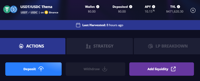 sphereWiki's tweet image. New collaboration for @dyson_money ?👀

An auto-compounding @ThenaFi_ USDT/USDC strategy has been listed, currently yielding over 10% APR.📈

🔥$470,000 TVL already🔥

🟨Dyson is heading to Binance Smart Chain!🟨 

🥂@SphereDeFi ecosystem continues to grow.🥂