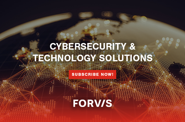 Rob_Opitz's tweet photo. Wanting to stay in the loop on the latest #cyber news? @FORVIS has you covered. Subscribe to our FORsights resource center to get insights straight to your inbox: https://t.co/UVTXZCjfLV https://t.co/6h0D3dz46O
