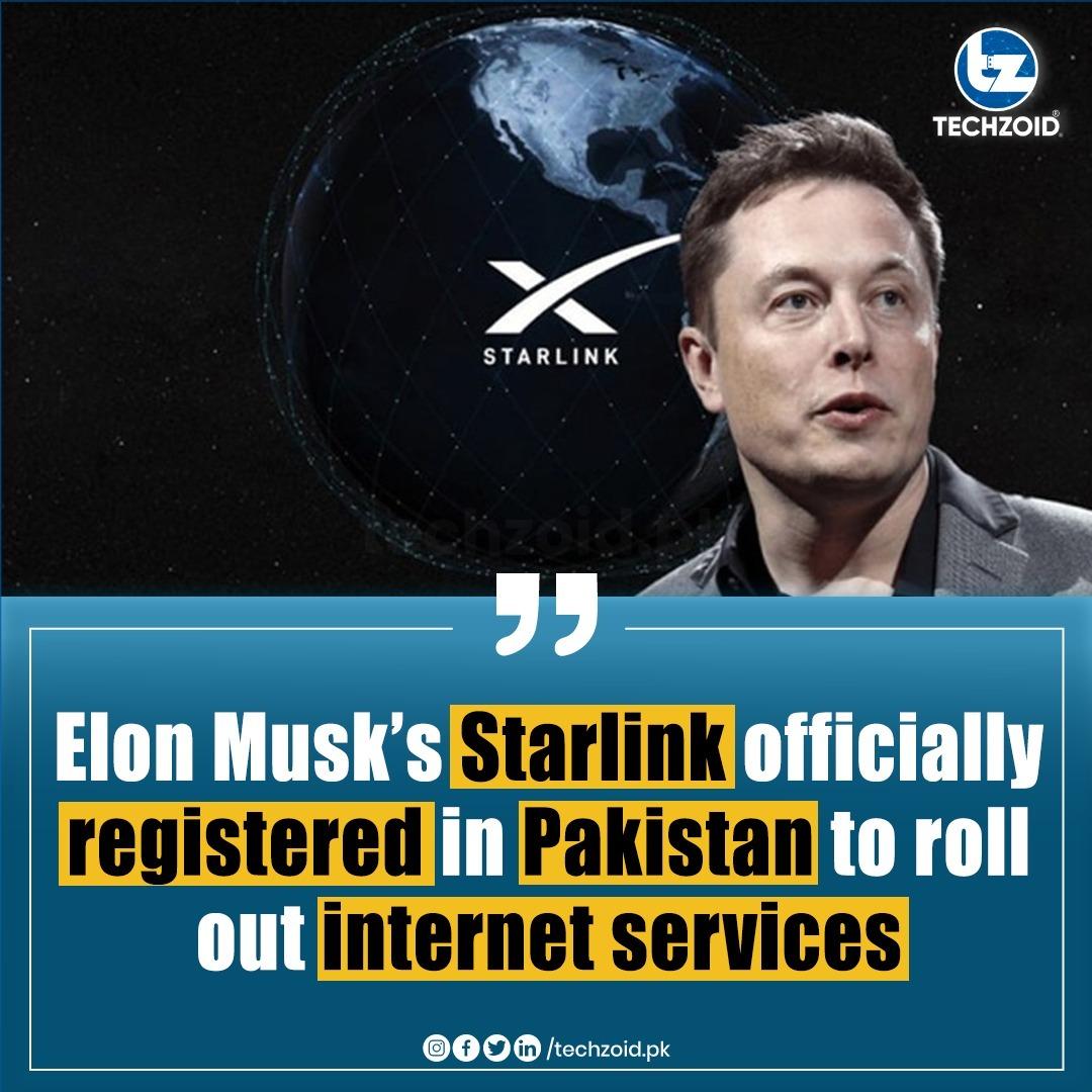 ShehdadAli's tweet image. ISLAMABAD – Elon Musk’s famous satellite broadband provider Starlink has reportedly registered to operate and provide internet services in Pakistan.

#techzoid #starlinkinpaksitan #starlink #SpaceX