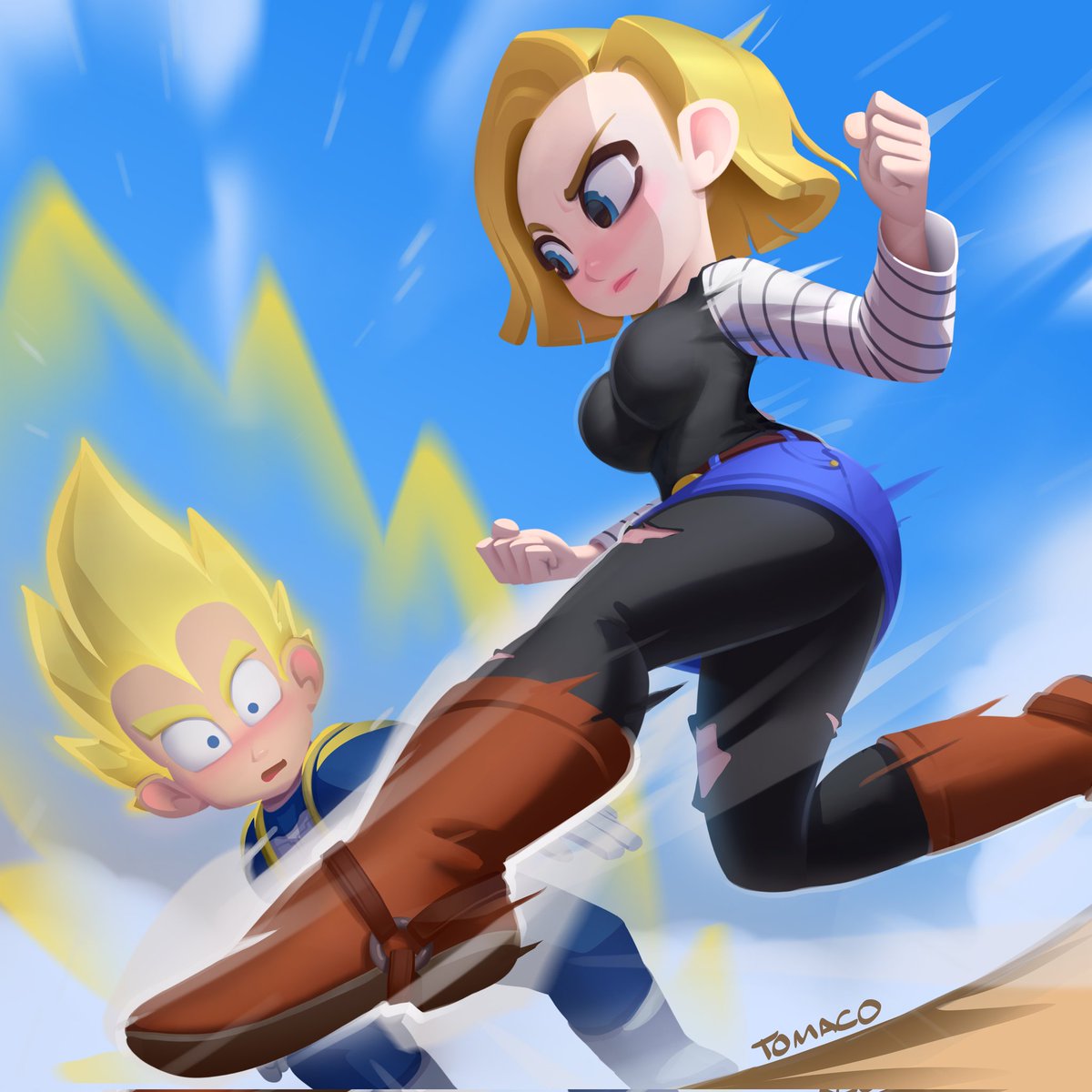 Ravernclouk on X: Android 17 Y 18 #DragonBall #DragonBallZ   / X