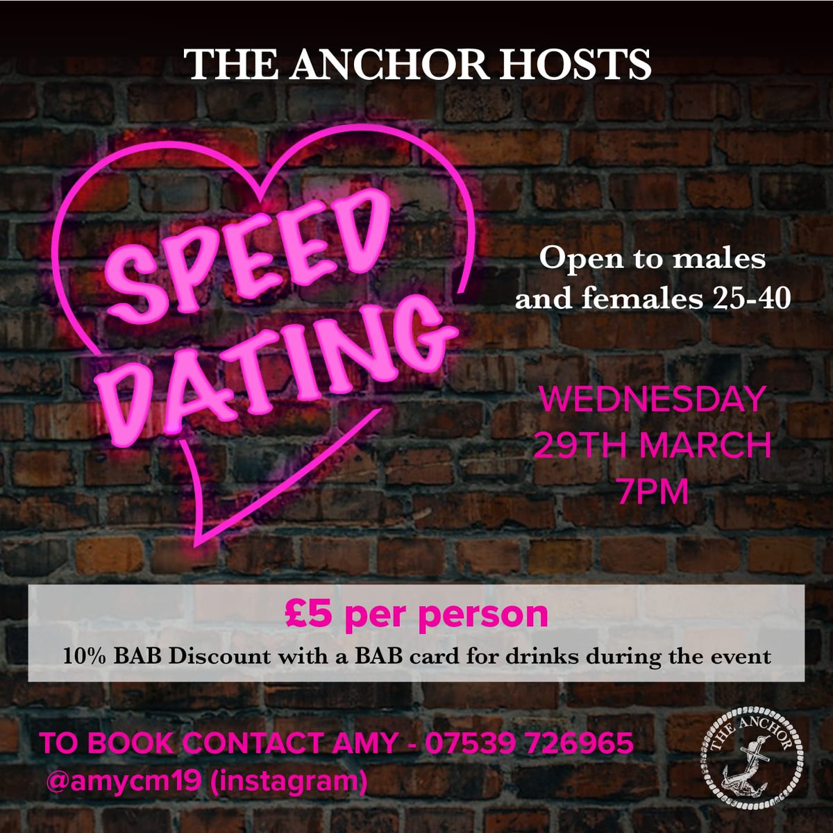 anchordigbeth's tweet photo. Fancy a date?
#speeddating
@mydigbeth
@indigbeth
@digbeth
#letsgetanchored
#letshookup https://t.co/D2zi8wfOYE