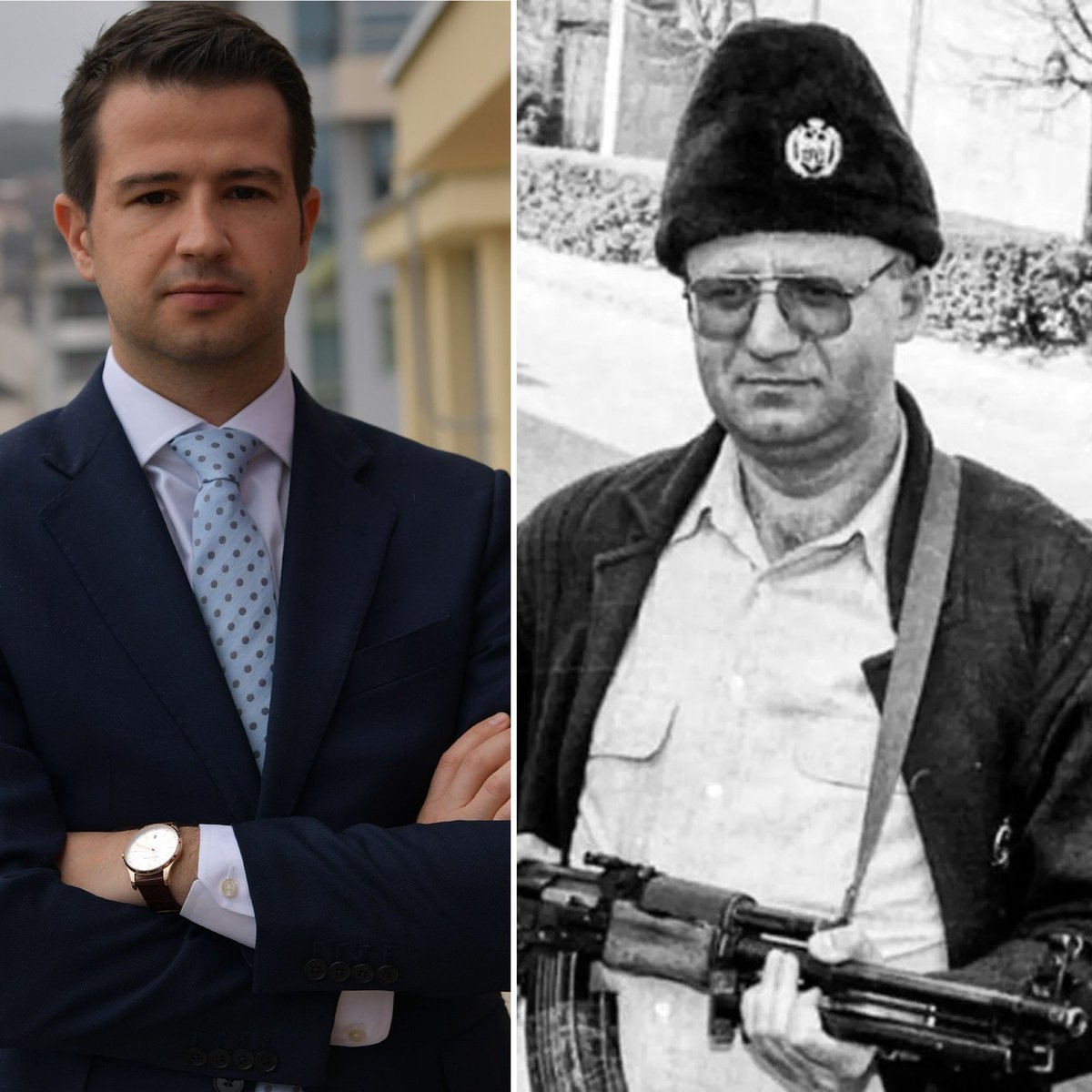 DPSCrneGore's tweet photo. 👤 @vjecna_da_je: Kako je hvalisavac Jakov zaslužio podršku Vojislava Šešelja❓

👉 Za to mu nije trebao engleski nivo “proficiency”, već samo zla namjera prema 🇲🇪, koji kako vidimo i Vojislav Šešelj prepoznaje i nagrađuje svojom podrškom.

🔗 Više na: https://t.co/hM1k2xg4KU https://t.co/kgxvCR0Rs8