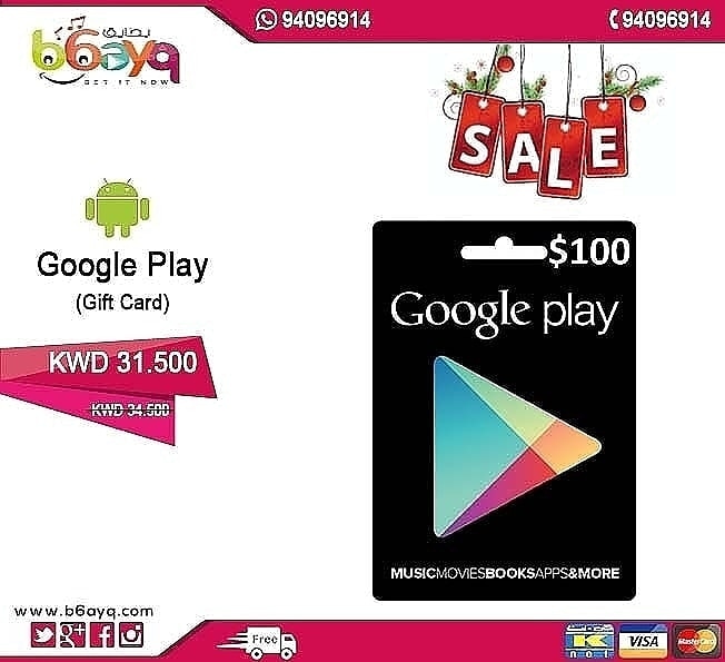 b6ayqcom's tweet photo. بطاقات جوجل بلي تجدونها في بطايق وبأسعار مناسبة استلام فوري عبر الايميل https://t.co/0eop1OixYD #kuwait #saudiarabia #shop #offer #sale #online #onlineshop #google #music #phone #الكويت #السعودية #googleplay #gamergirl #gamer #cards #apps #movies #deal #deals https://t.co/xPfjSIbMvZ