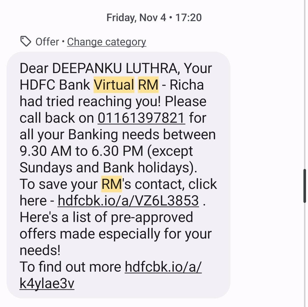 ldeepanku's tweet photo. @HDFCBank_Cares Pathetic service.... Fraud transaction have been done on my account on 2nd March wherein Rs 20,000 has been debited from my account without my consent and my RM never calls me every time I receive only these message. https://t.co/eB2GiL5FCx