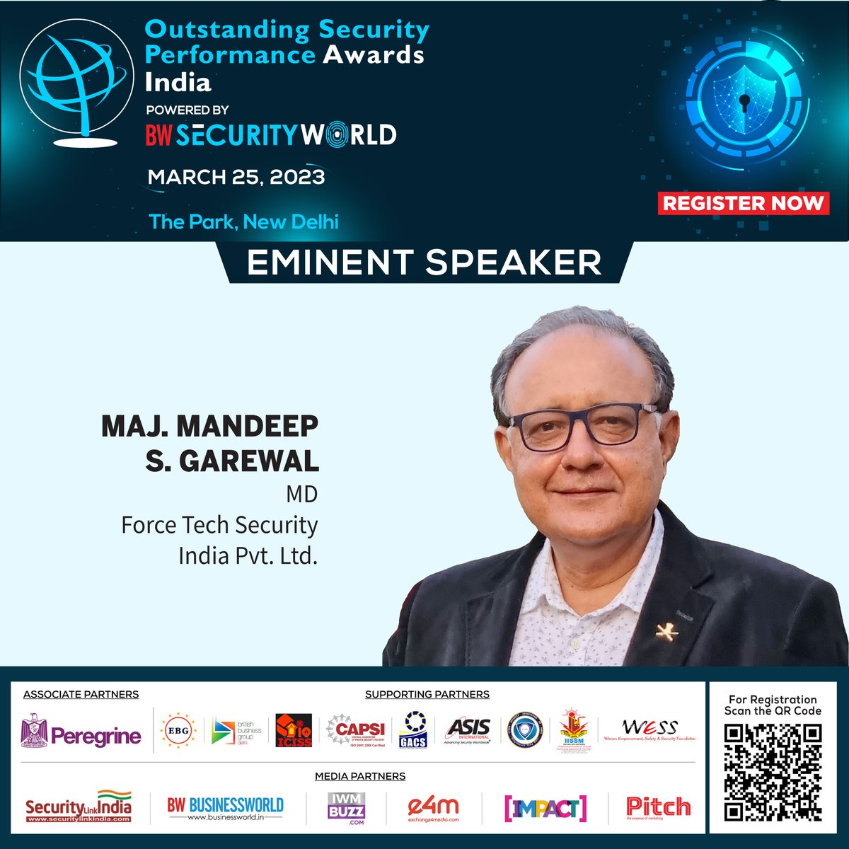 BWSecurityWorld's tweet photo. Register now: https://t.co/9fmiXeXbev
We are pleased to welcome our Eminent Speakers for the 3rd edition of the Outstanding Security Performance Awards India 2023, in association with BW Security World.
#BWSecurityWorld #OSPAs
March 25, 2023
The Park, New Delhi https://t.co/FwJqhsvhhE