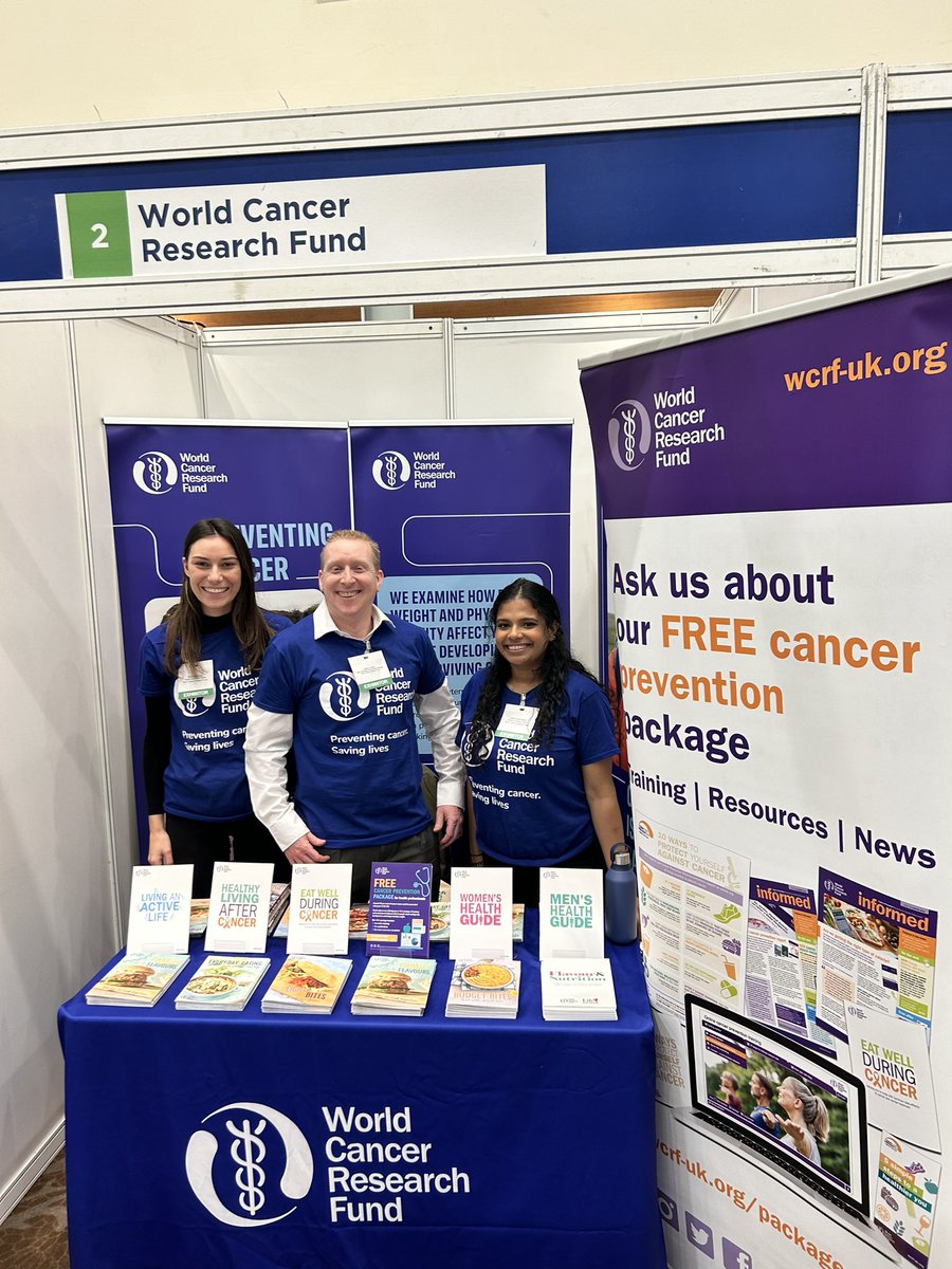 Today we’re exhibiting at <a href="/NurseinPractice/">Nursing in Practice</a> in #London talking to health professionals about the work we do at <a href="/WCRF_UK/">WCRF</a> and what we can offer to them and their patients. 

#nursinginpractice