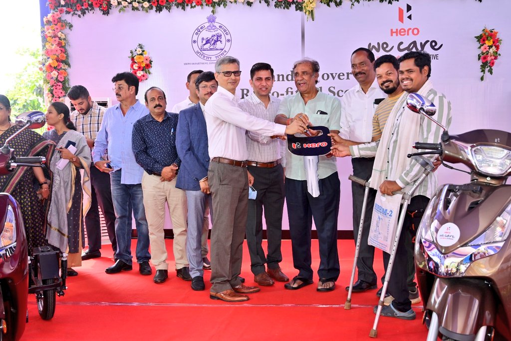 SSEPD2's tweet photo. Camp for distribution of  50 Retrofitted Scooters to PwDs from different Districts organised by @SSEPD2 at  NCSCDA Campus, Bhubaneswar. @CMO_Odisha @Ashokpandabbsr 
#SSEPD
#DistributionCamp
#PwDs
#RetrofittedScooter
#DifferentlyAbled
#DisabilityEmpowerment https://t.co/kCzEmVOb8e