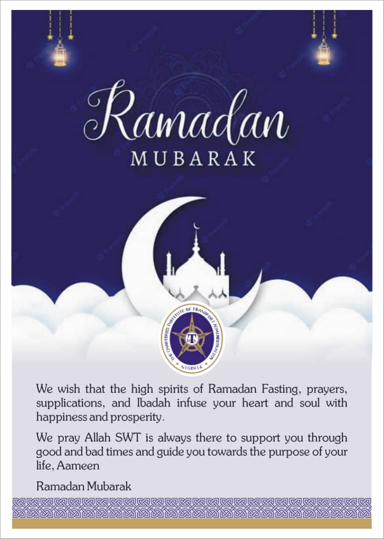 Ramadan Mubarak from all of us at CIOTA...