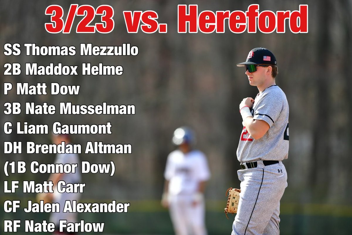 Home opener‼️ Come out and support the Lions as they take on Hereford. First pitch is at 4 at the den.🦁