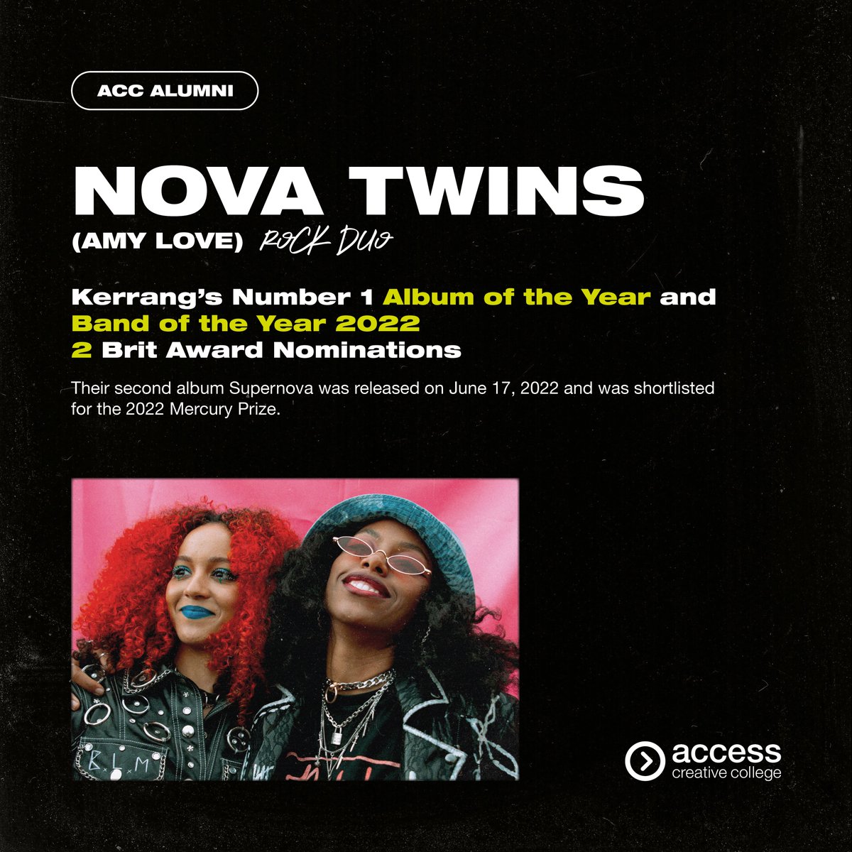 Access_Creative's tweet image. We're in awards season 🏆

This is the perfect time to recognise some of our music alumni and some of the achievements they've made so far 👏

Disclaimer: This is by no means an exhaustive list!

#Music #MusicPerformance #MusicTechnology #MusicTech #MusicProducer #MusicProduction