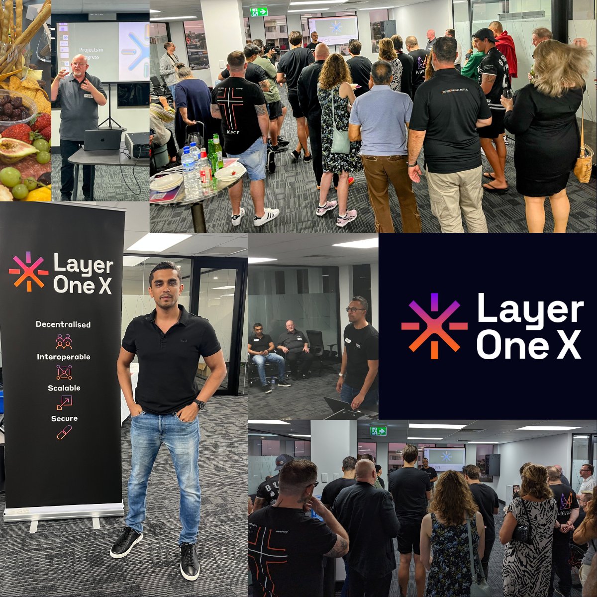 LayerOneX's tweet photo. Thanks to all who joined our @LayerOneX event! 
Great to see our community &amp; diverse industries discuss #blockchain's future. 

Let's continue pushing boundaries! 🤝

#crypto #community https://t.co/smesT38s95