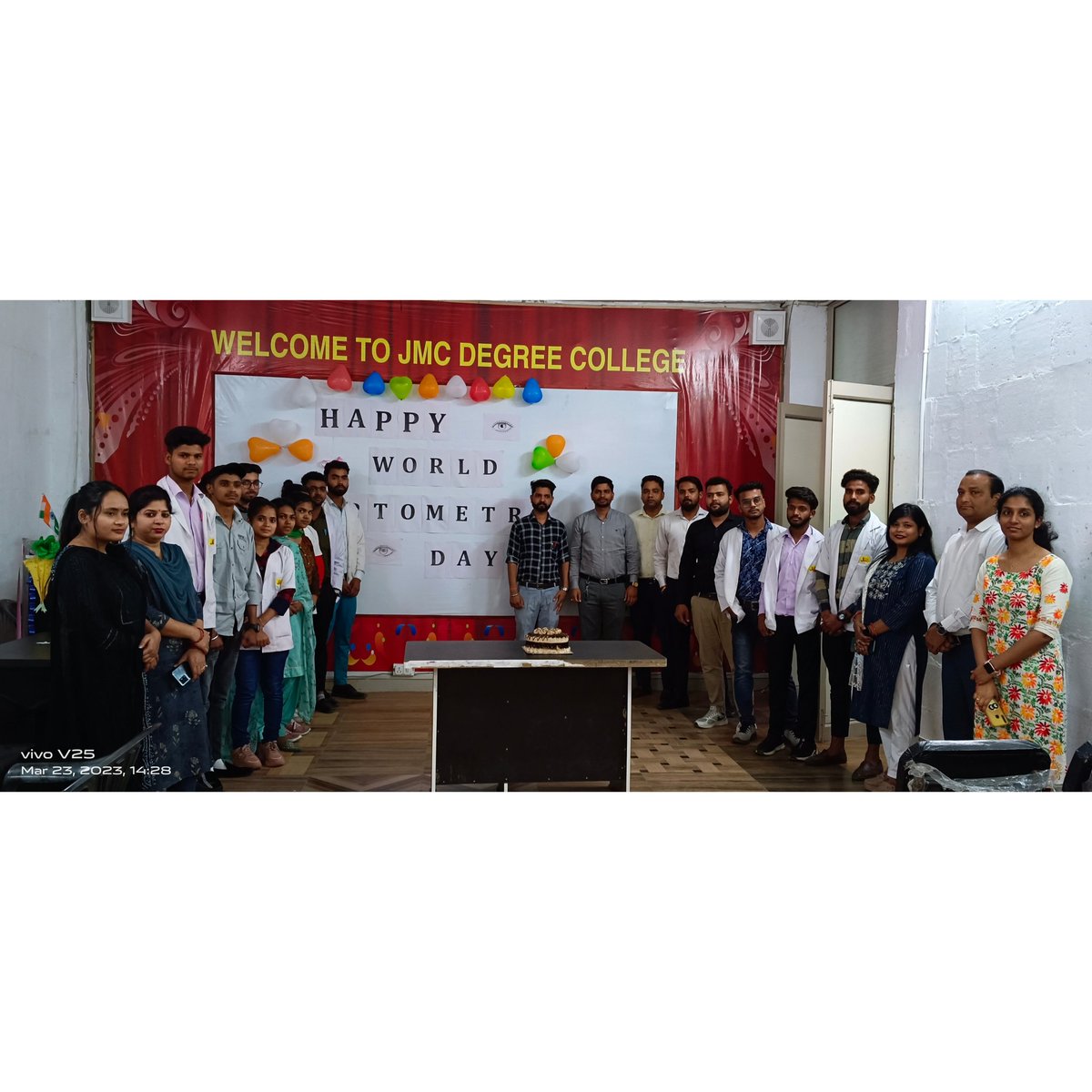 JmcMeerut's tweet photo. Celebration of world Optometry Day in our college #Jmc #optometry  #celebration #TrendingNow  #new https://t.co/Fsv0brt4GH