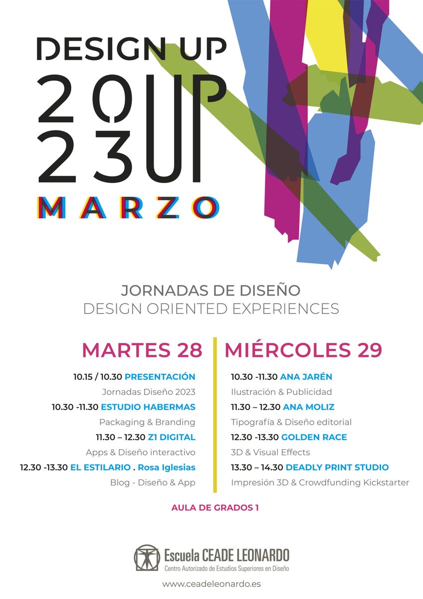 z1digitalstudio's tweet image. El próximo martes 28 de marzo, @CeadeLeonardo organiza las jornadas de diseño #DesignUp, donde participaremos juntos a grandes profesionales del sector como @grupohabermas y @elestilario. 👇🏽👇🏽

#digitalproducts #design #moda