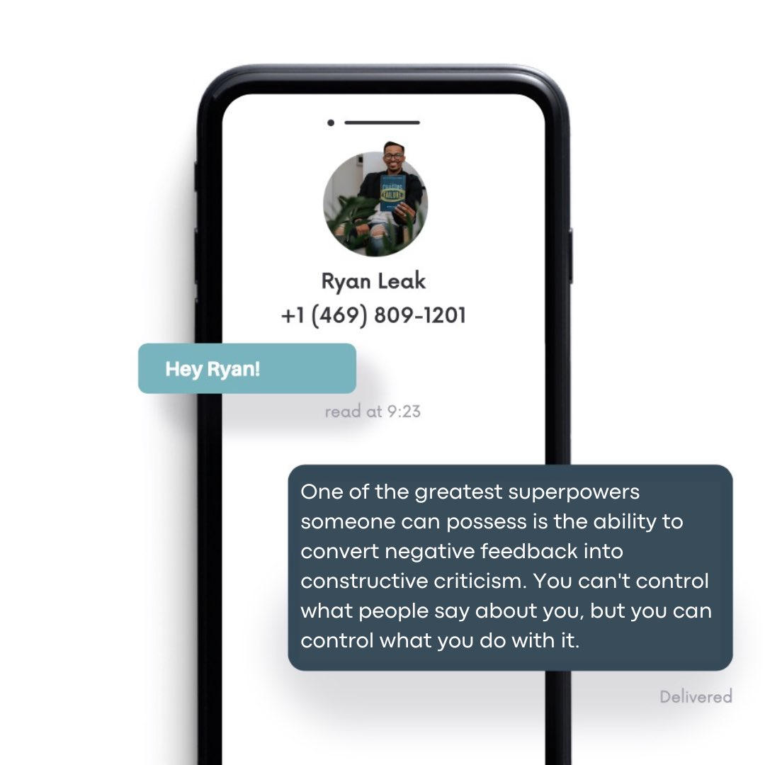 ryanleak's tweet photo. Every single week I send out encouraging messages to keep people inspired and motivated. This is the text I sent out this past Monday. If you’d like to subscribe to these messages, text Hey Ryan to 469-809-1201 or click on the link in the bio. 👊🏽 https://t.co/2xU7xpbAaO