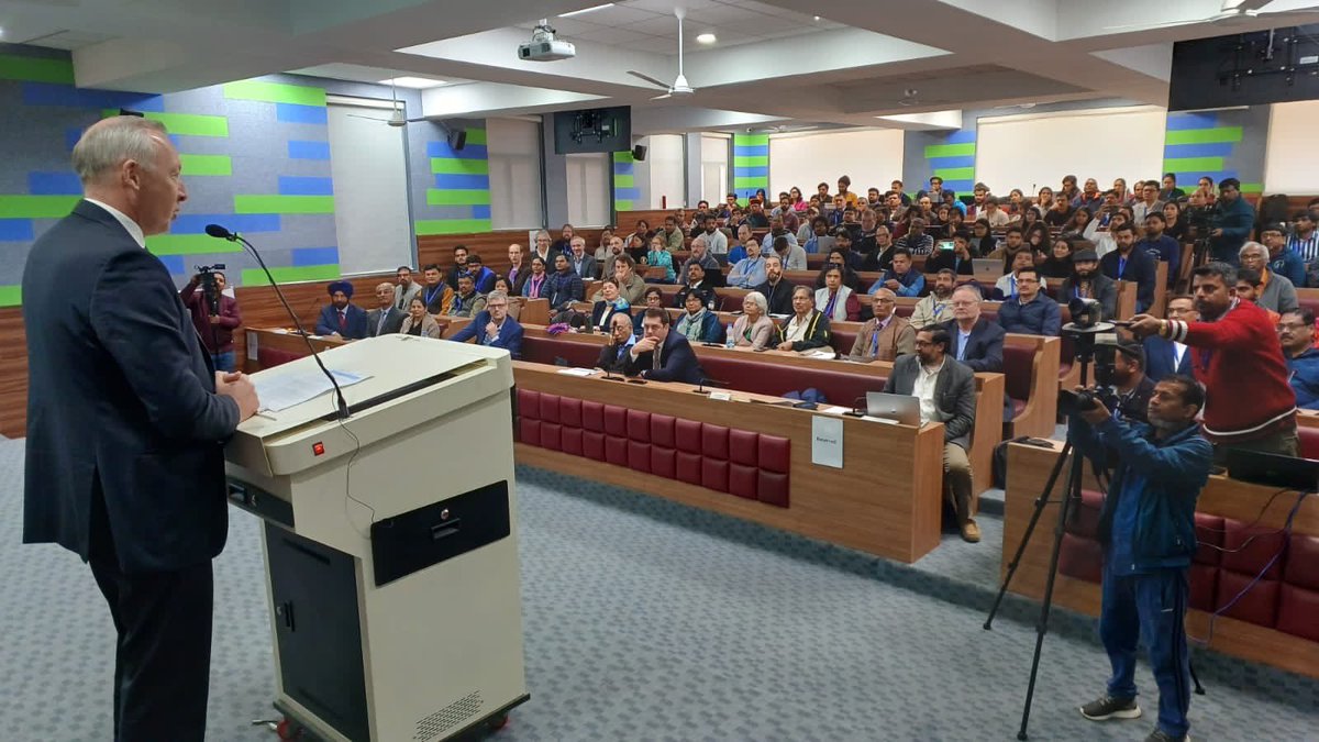 BelgiuminIndia's tweet photo. The Belgo-Indian Network for Astronomy and Astrophysics (#BINA) 🪐 convenes again at Bhimtal. 
Jointly funded by @belspo &amp; @IndiaDST, it brings together over 150 scientists from 🇮🇳&amp;🇧🇪 fueling joint research.
Our Ambassador attended its opening ceremony organized by @ARIESNainital https://t.co/NfvEg5OaAX
